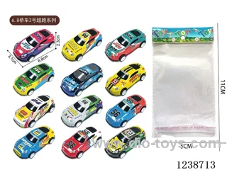 6.8CM pull back car set