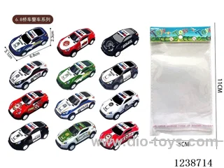 6.8CM pull back car set