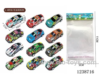 6.8CM pull back car set