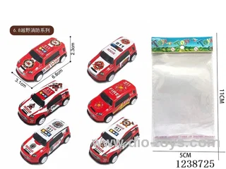 6.8CM pull back car set