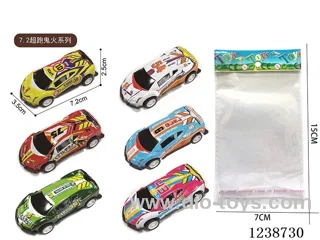 7.2CM pull back car set