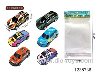 7.5CM pull back car set mixed