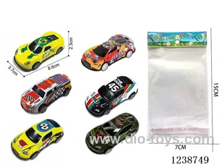 8.6CM pull back car set mixed