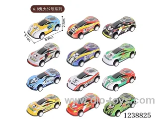 6.8CM pull back car set
