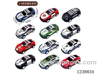 6.8CM pull back car set