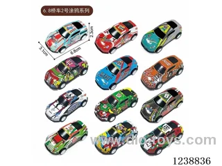 6.8CM pull back car set
