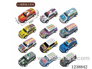 6.8CM pull back car set