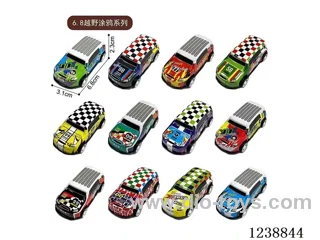 6.8CM pull back car set