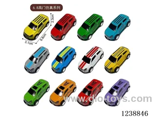 6.8CM pull back car set