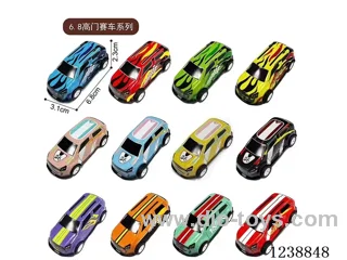 6.8CM pull back car set