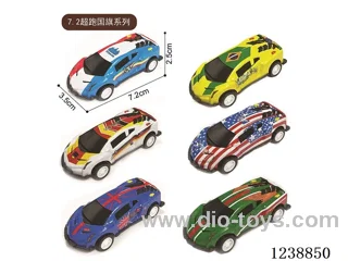 7.2CM pull back car set