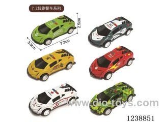 7.2CM pull back car set
