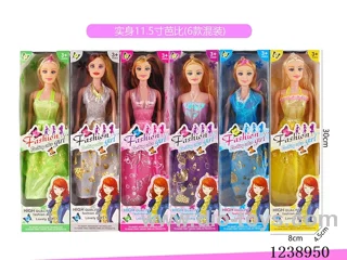 11.5 inch Barbie 6 styles mixed