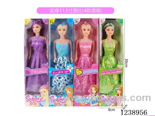 11.5 inch Barbie 4 styles mixed