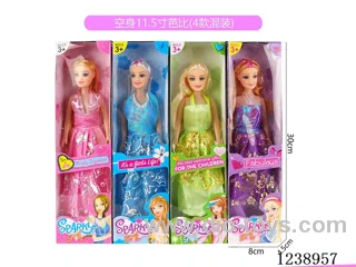 11.5 inch Barbie 4 styles mixed