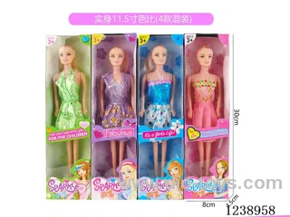 11.5 inch Barbie 4 styles mixed