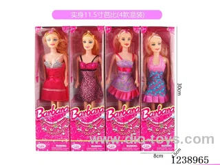 11.5 inch Barbie 4 styles mixed