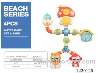 Bathroom pipe water play toys
