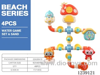 Bathroom pipe water play toys