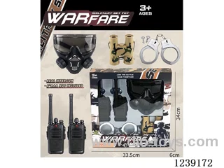 Police Set 5PCS - Walkie Talkie Not Included Battery