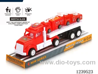 Inertia Trailer with 2 Fire Cars
