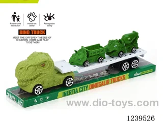 Inertia Dinosaur Trailer with 2 free wheel Dinosaur Cars