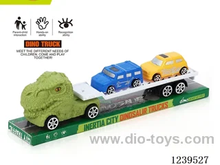 Inertia Dinosaur Trailer with 2 free wheel Cars