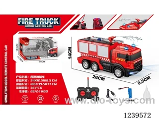 1:14 Rechargeable 5ch RC Sprinkler Fire Truck