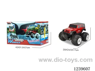 RC Jeep Amphibious Big Wheeler included battery