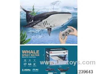 (GCC)RC Spouting Whale Fish included 3.7V 700mAh Soft Pack Battery (Blue)