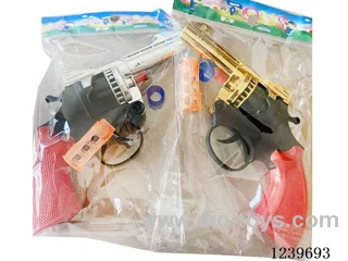 Plastic smashed cannon gun Revolver