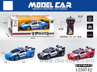 2ch RC Police Vehicle 1:24 not included battery 3 colors