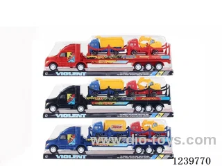 inertia towing rail with engineering car 2PCS