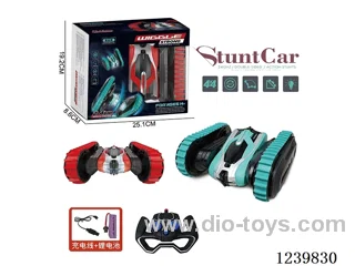 Lights Music Double Sided Track Stunt Car (2.4G included battery)