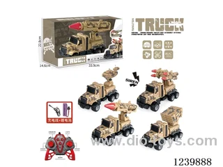 with light and music military dismantling RC car (2.4G included battery)