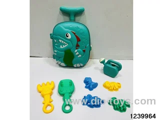 trolley case beach toys(8pcs accessories)  in paper car