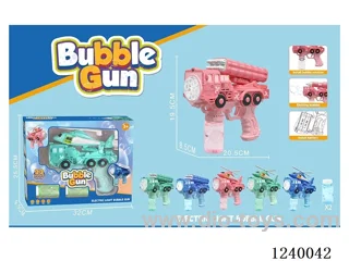 B/O Bubble Gun Engineering Vehicle Mounted Helicopter/Missile not included battery