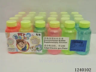 Eco-friendly PET bottle refill liquid bubble 125ML(（24 bottles ）