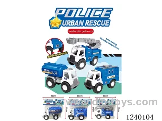Inertia city police car set