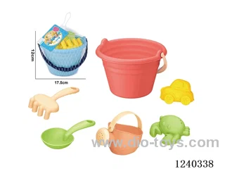 Beach Toys 6PCS (Coral Red/Pink Orchid)