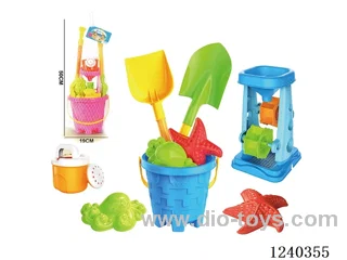Beach Toys 7PCS (Rose Red/Orange)