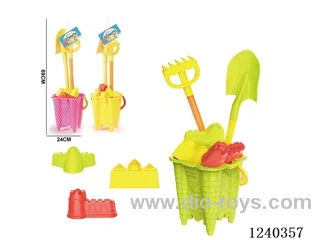 Beach Toys 6PCS (Rose/Yellow/Green)