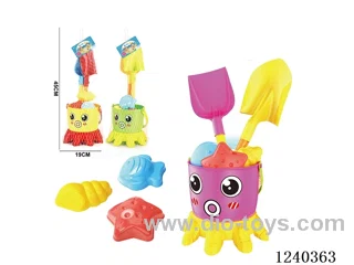 Beach Toys 6PCS (Rose/Yellow/Green)