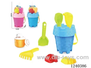 Beach Toys 7PCS (Red/Orchid)