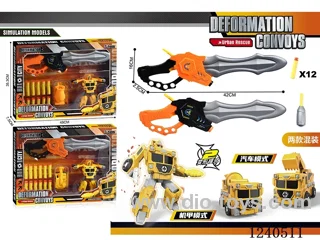 DIY Engineering Transformer Vehicle Ejector Sword Set (2 Mixed)