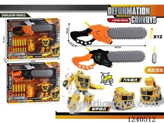 DIY Engineering Transformer Vehicle Ejector Saw Set (2 Mixed)