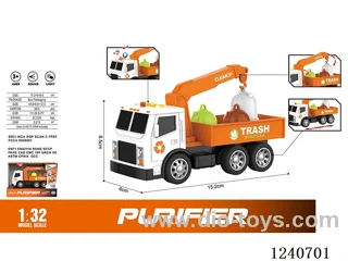 1:32 inertia boom sanitation (orange) W L/M included battery