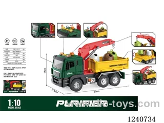 1: 10 Inertial sanitation truck (door opening ,pumping) W L/M included battery
