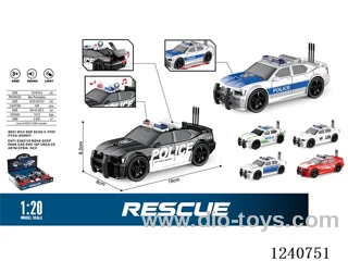 1:20 Inertia 6PCS Police Vehicle Combination W L/M included battery