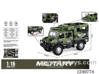 1: 16 16 Inertial military caravan W L/M included battery